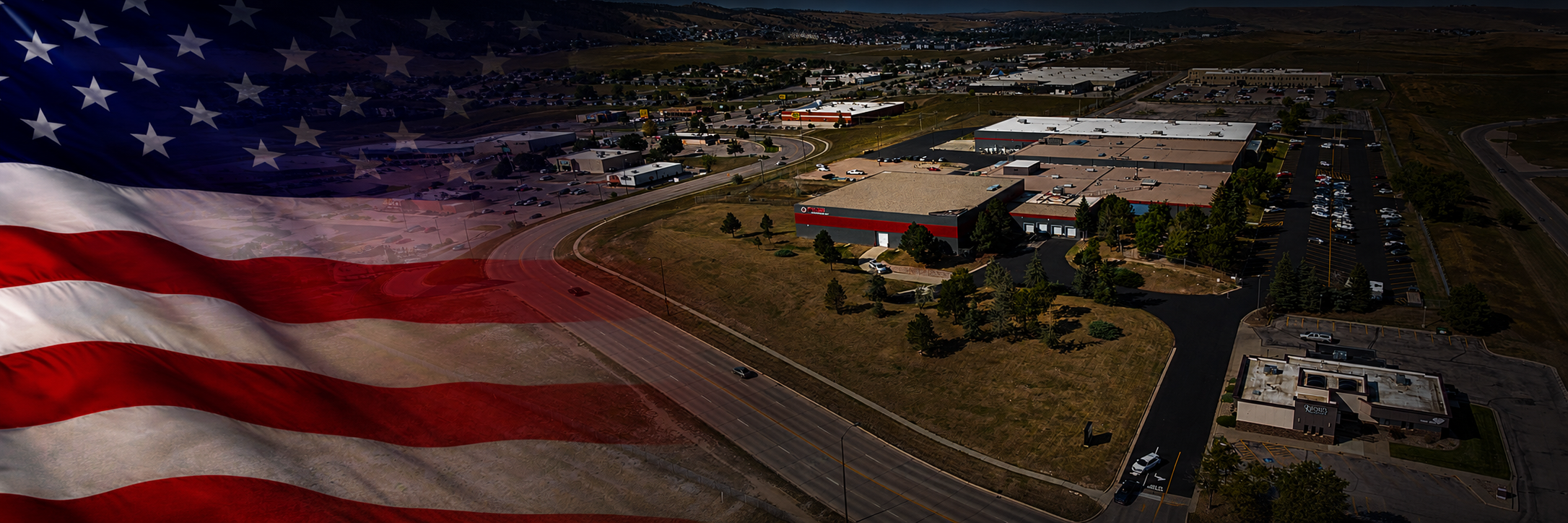 Phase Technologies headquarters with American flag — Rapid City, South Dakota