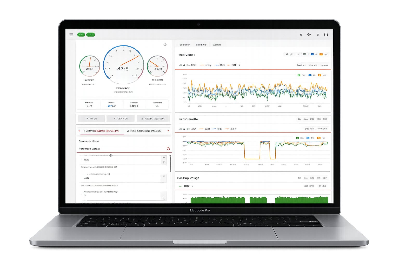 Phase Connect monitoring dashboard displayed on a laptop